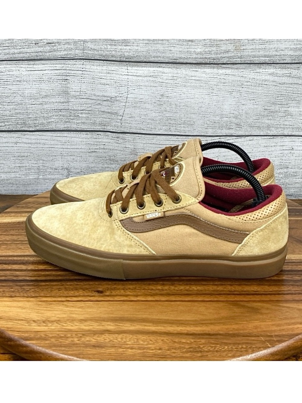 Vans Gilbert Crockett Pro UltraCush Wheat Brown Suede Skate Shoe Men’s Size 9.5